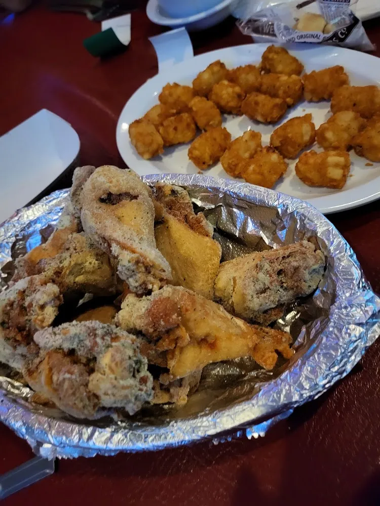 Dry Ranch Wings and Tater Tots