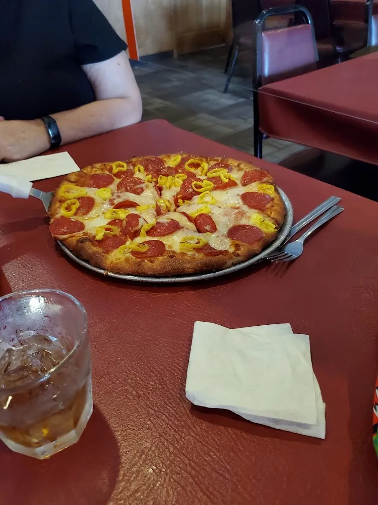 Pepperoni and Banana Pepper Pizza